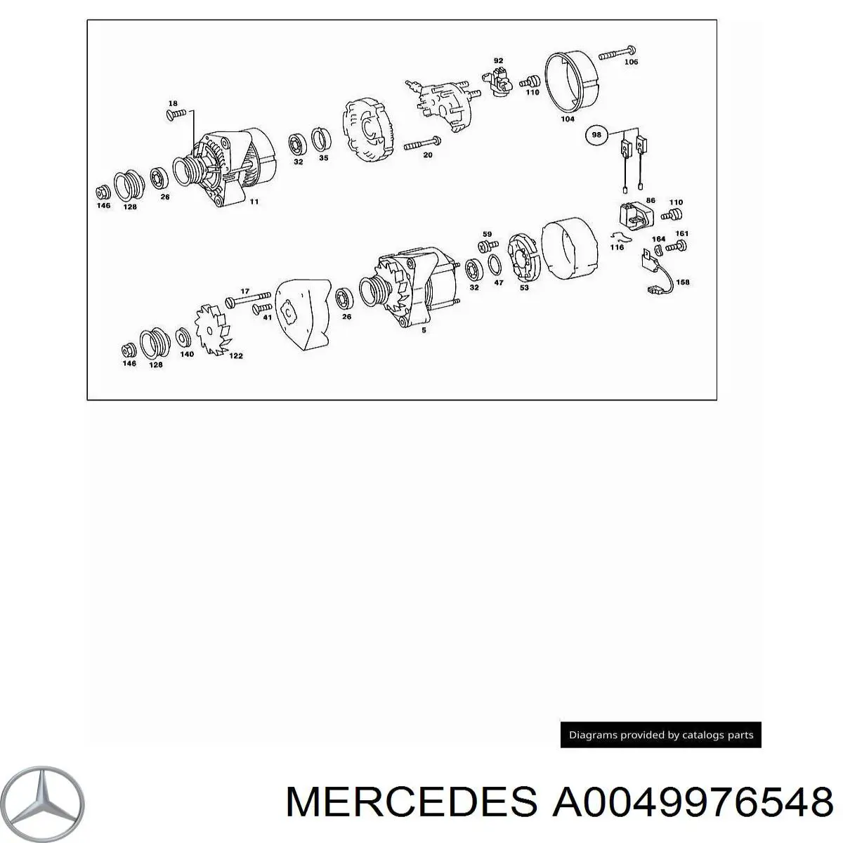  Mercedes A0049976548 precio, desde 1,48 EUR
