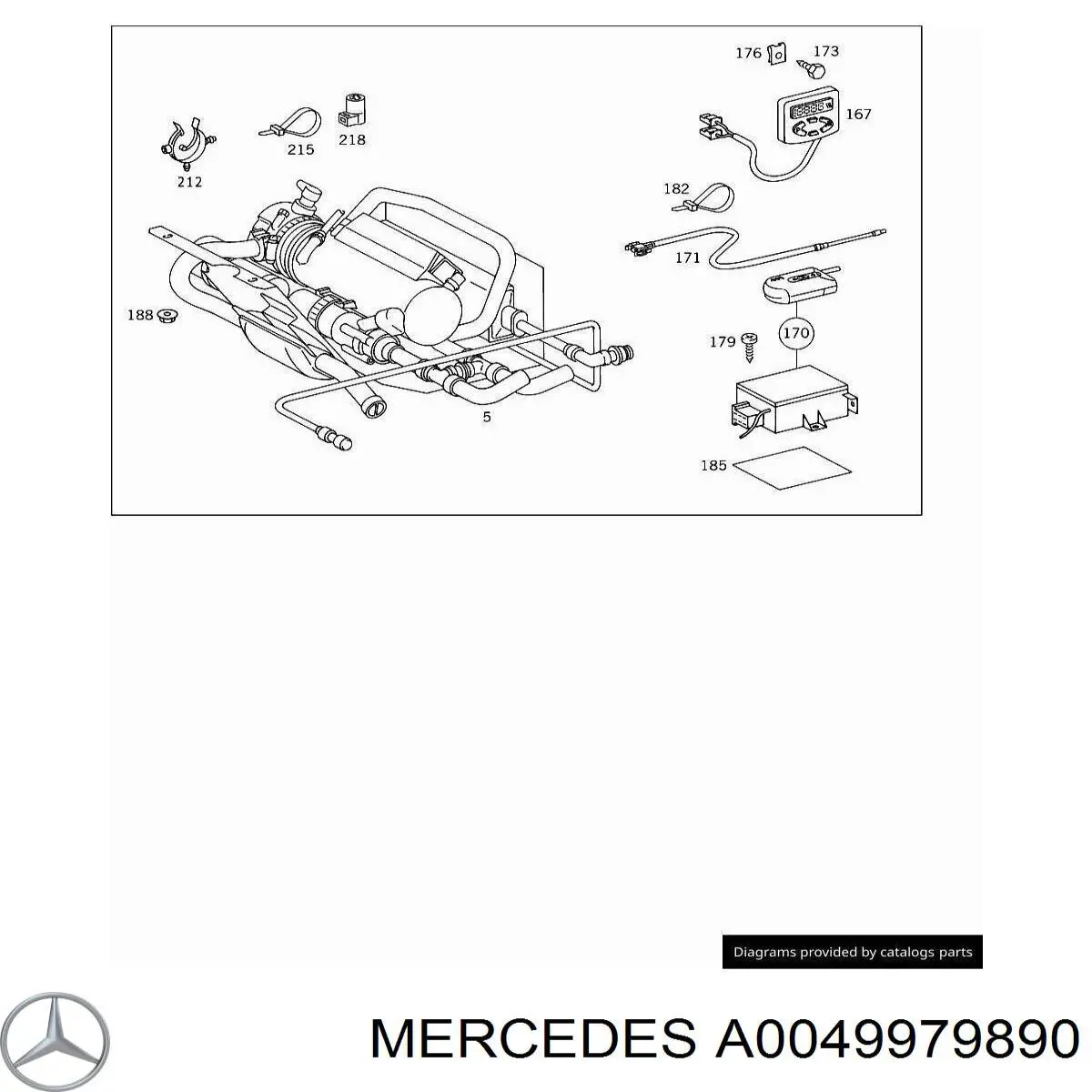 Abrazadera plástica universal Mercedes A0049979890 precio, desde 0,45 EUR