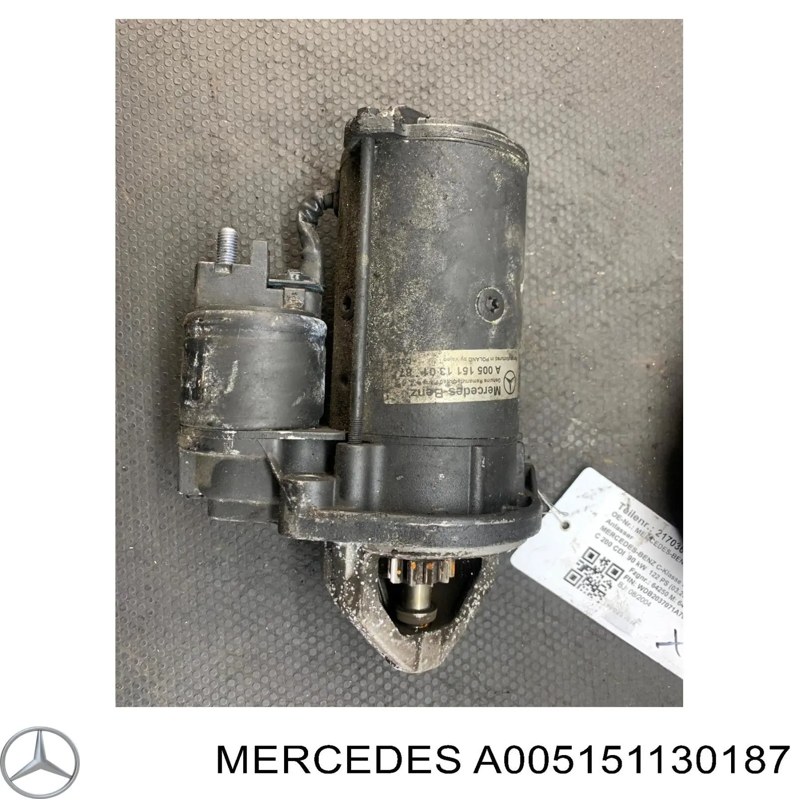 A005151130187 Mercedes motor de arranque