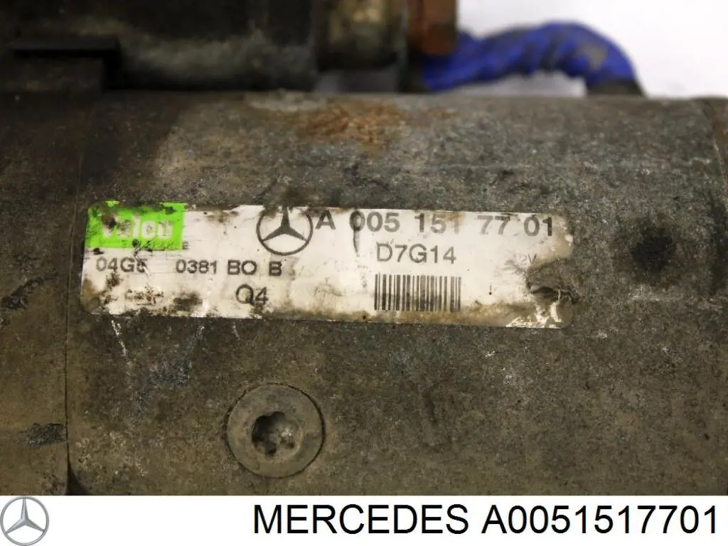 Motor de arranque A0051517701 Mercedes