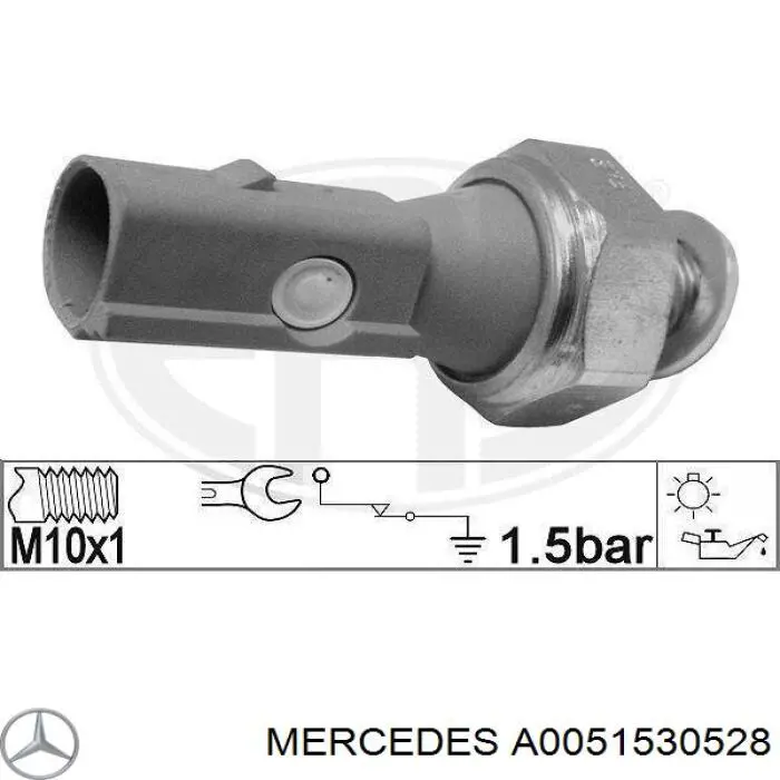 A0051530528 Mercedes sensor de presión de aceite