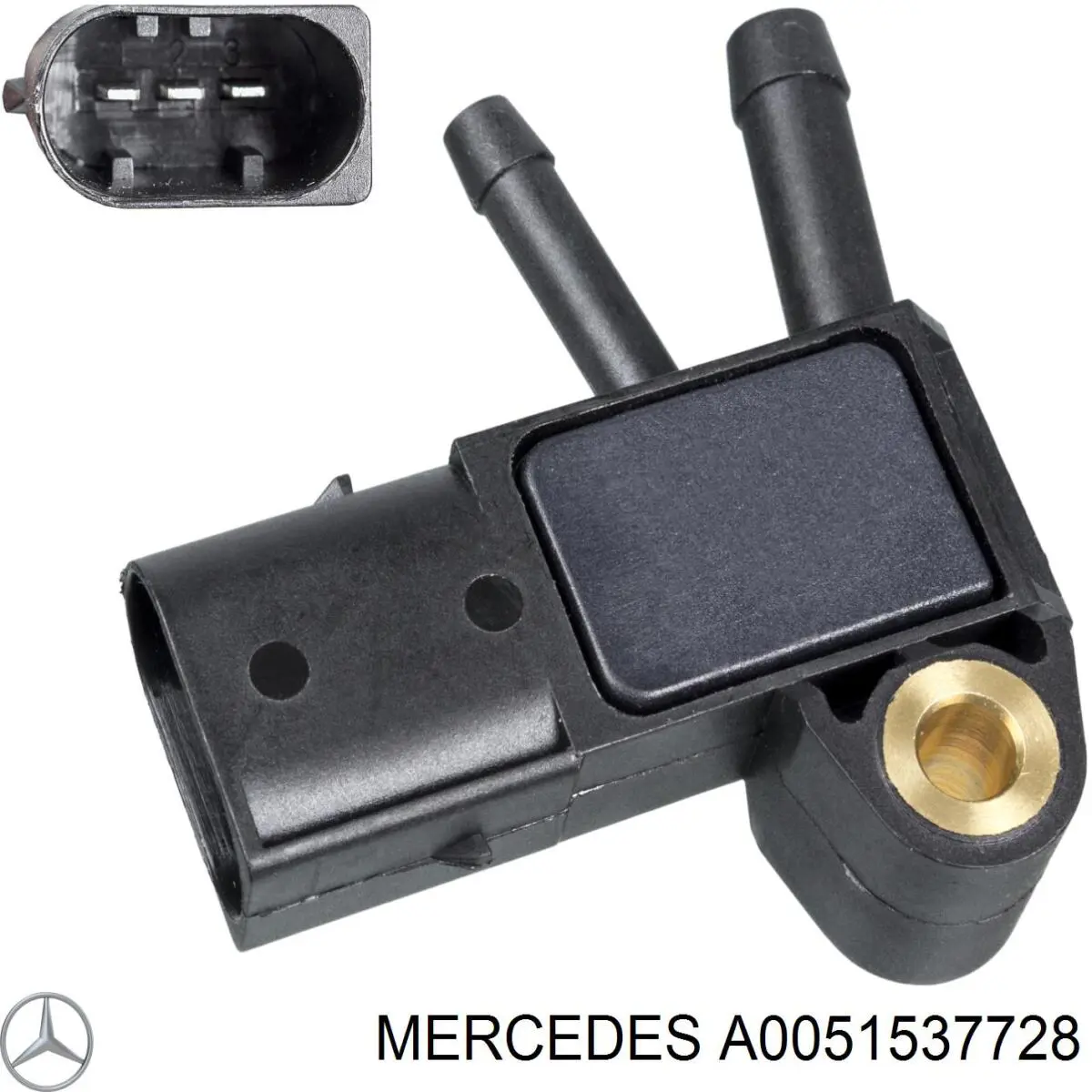 A0051537728 Mercedes sensor de presion gases de escape