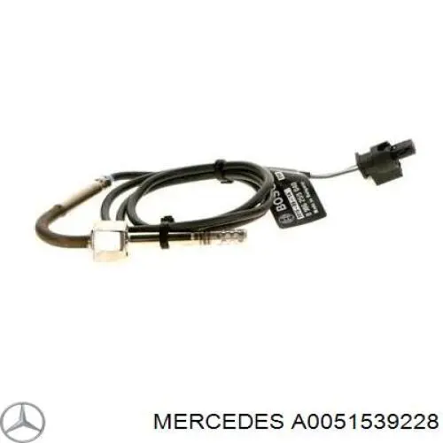 Sensor de temperatura de gases de escape después del catalizador Mercedes A0051539228