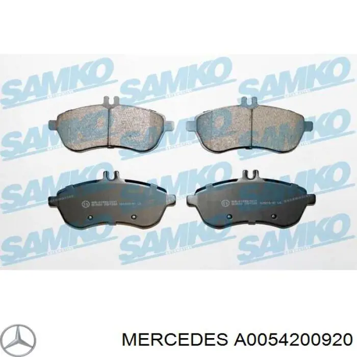 Comprar A0054200920 Mercedes Pastillas delanteras de freno