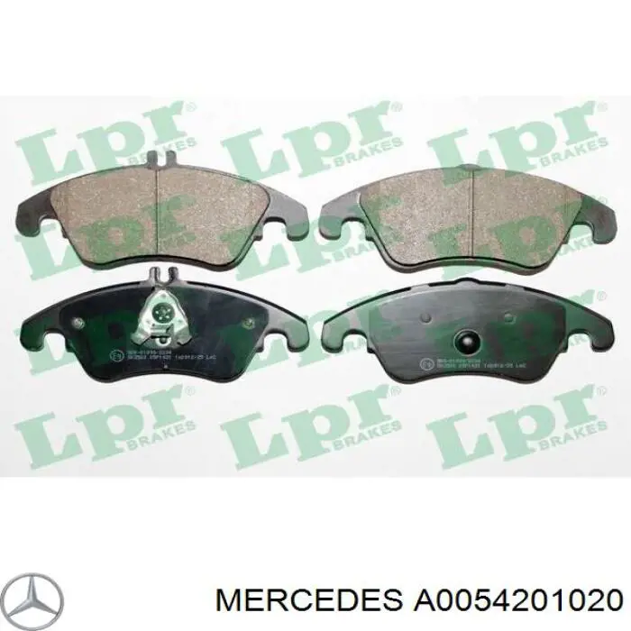 A0054201020 Mercedes pastillas de freno delanteras