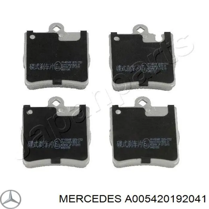 A005420192041 Mercedes pastillas de freno traseras