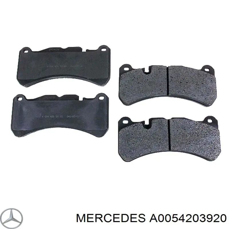 A0054203920 Mercedes pastillas de freno delanteras