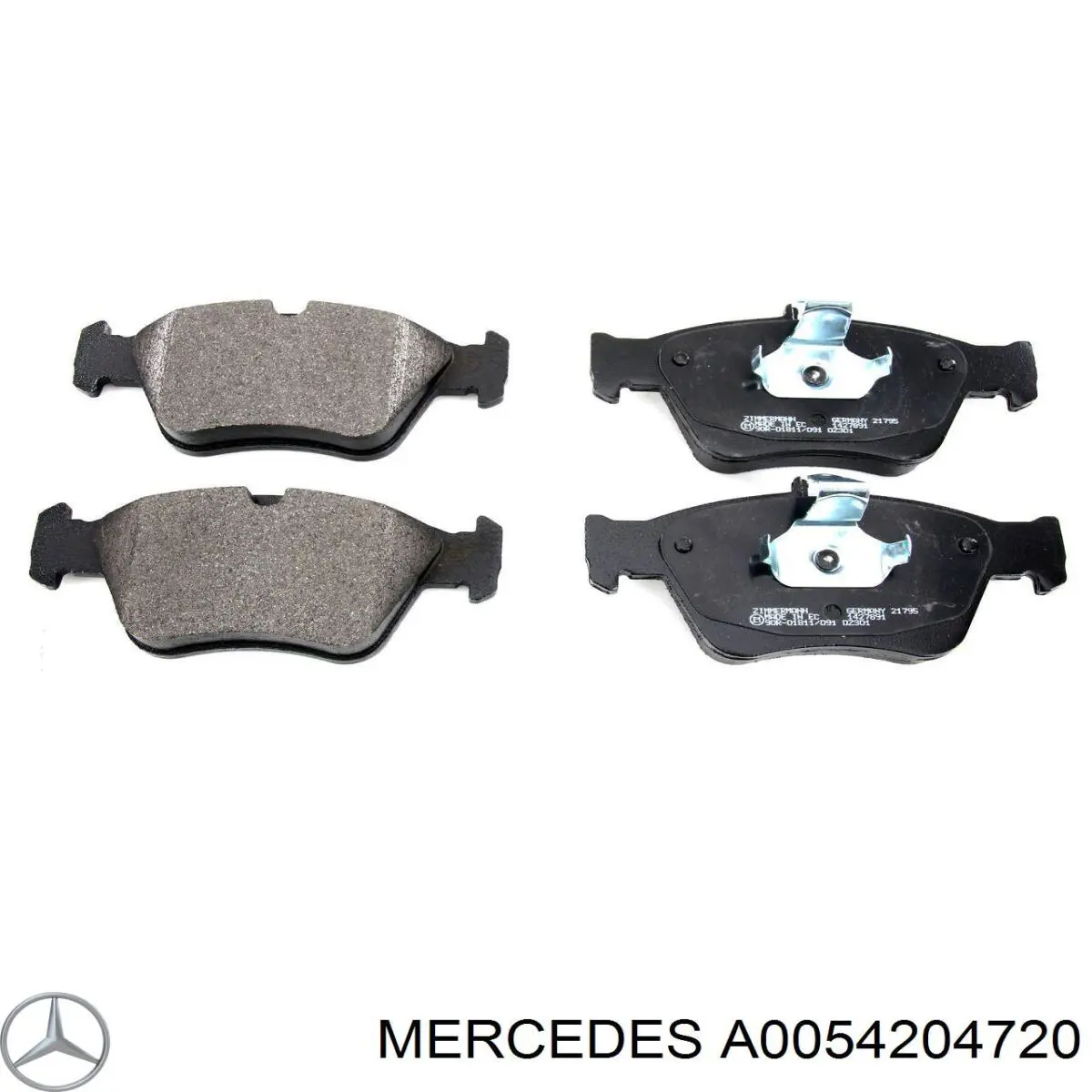 Pastillas de freno delanteras Mercedes A0054204720