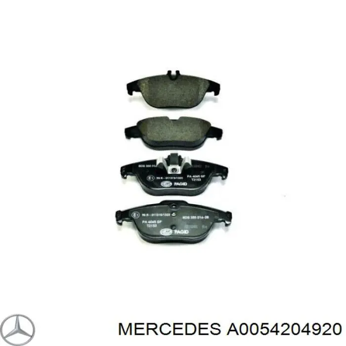 A0054204920 Mercedes Pastillas freno traseras