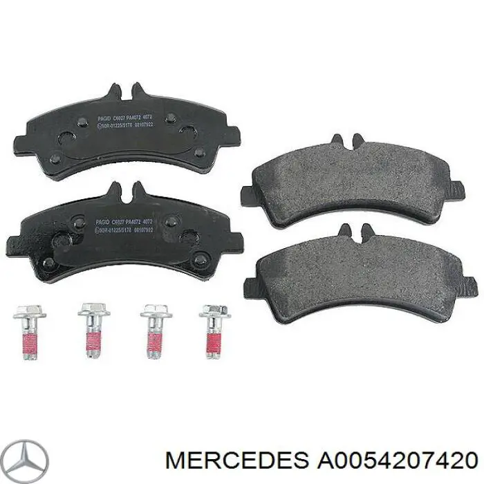 A0054207420 Mercedes pastillas de freno traseras