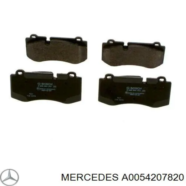 A0054207820 Mercedes pastillas de freno delanteras