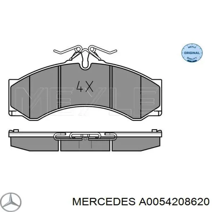 Pastillas freno delanteras Mercedes A0054208620 precio, desde 31,89 EUR