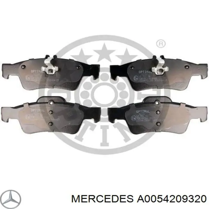 A0054209320 Mercedes pastillas de freno traseras