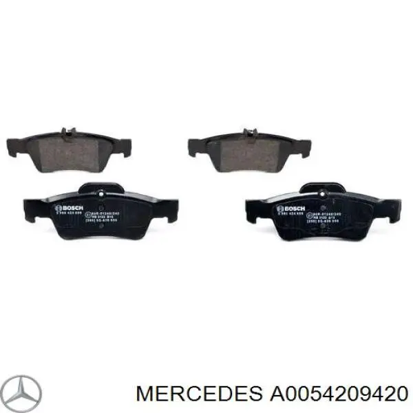 Comprar A0054209420 Mercedes Pastillas de freno traseras