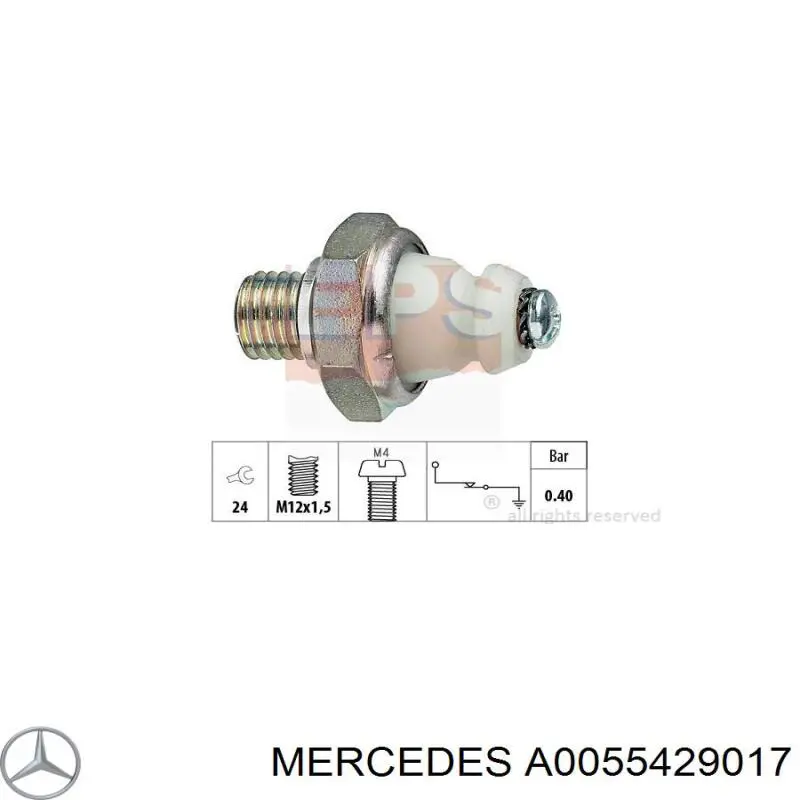 Comprar A0055429017 Mercedes Sensor de presión de aceite