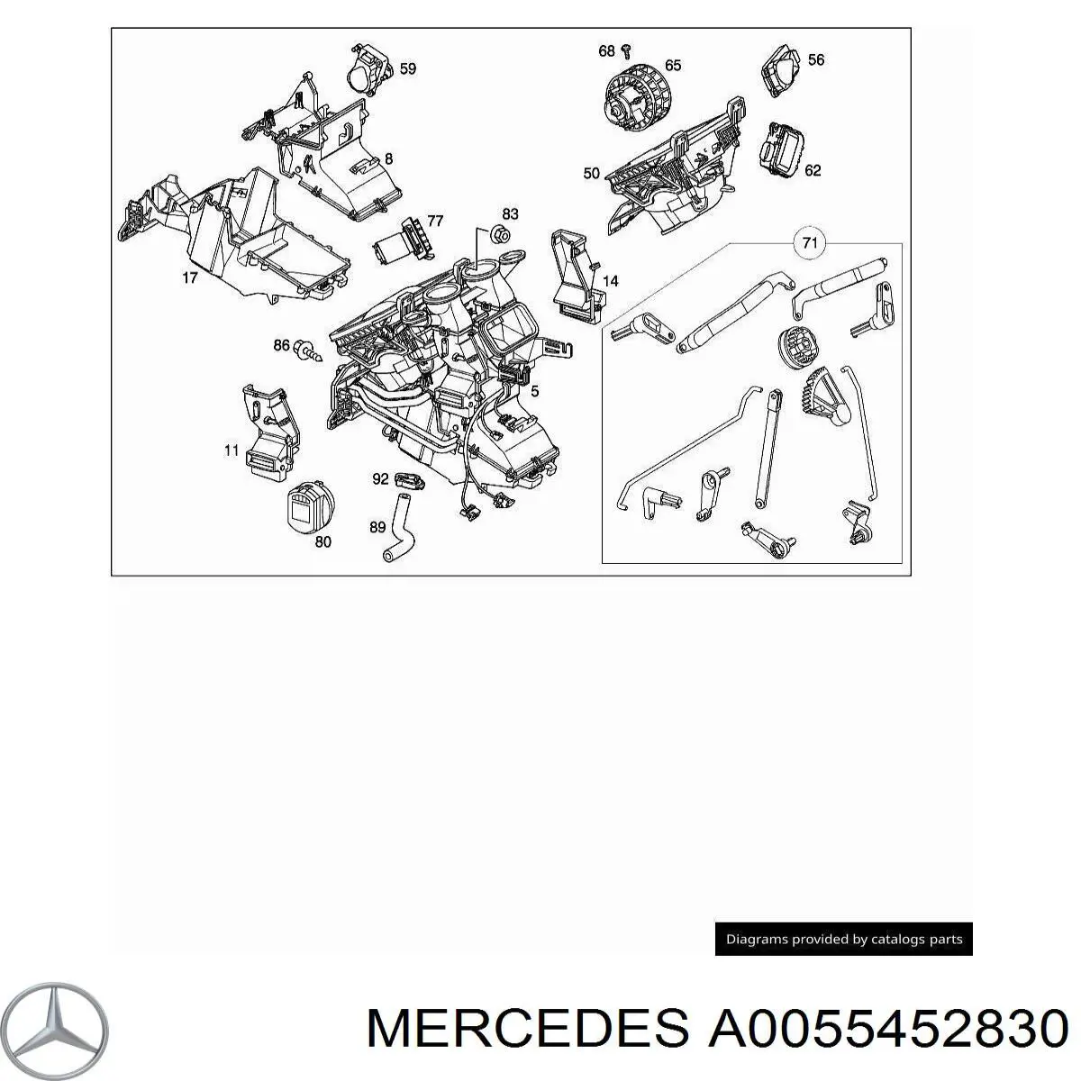  Mercedes A0055452830 precio, desde 12,83 EUR
