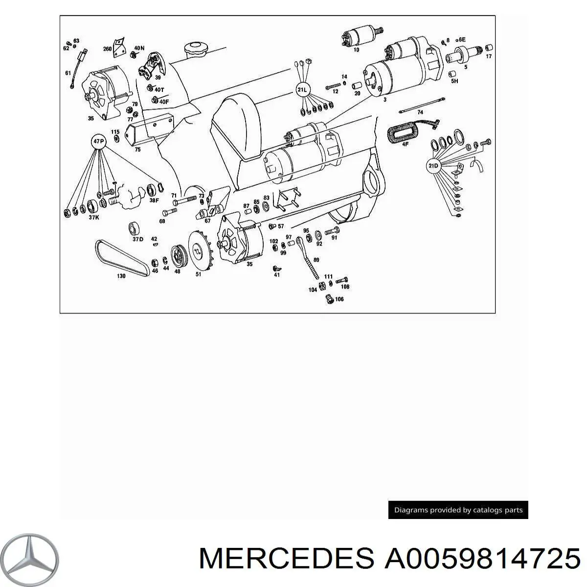 Rodamiento de alternador Mercedes A0059814725 precio, desde 4,87 EUR