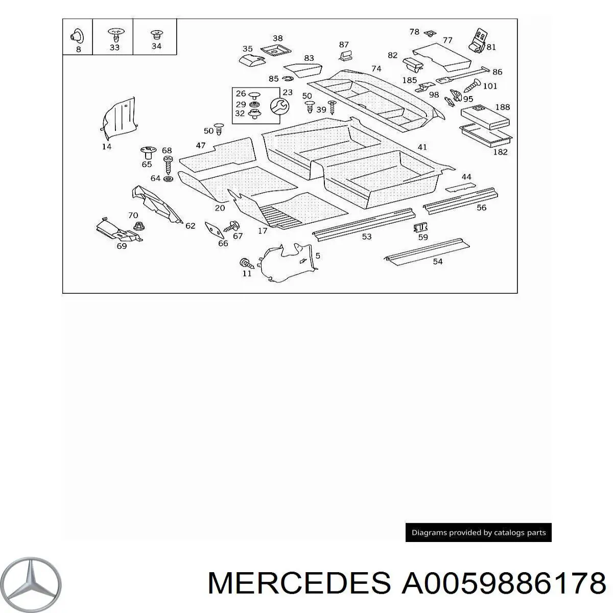  Mercedes A0059886178 precio, desde 2,99 EUR