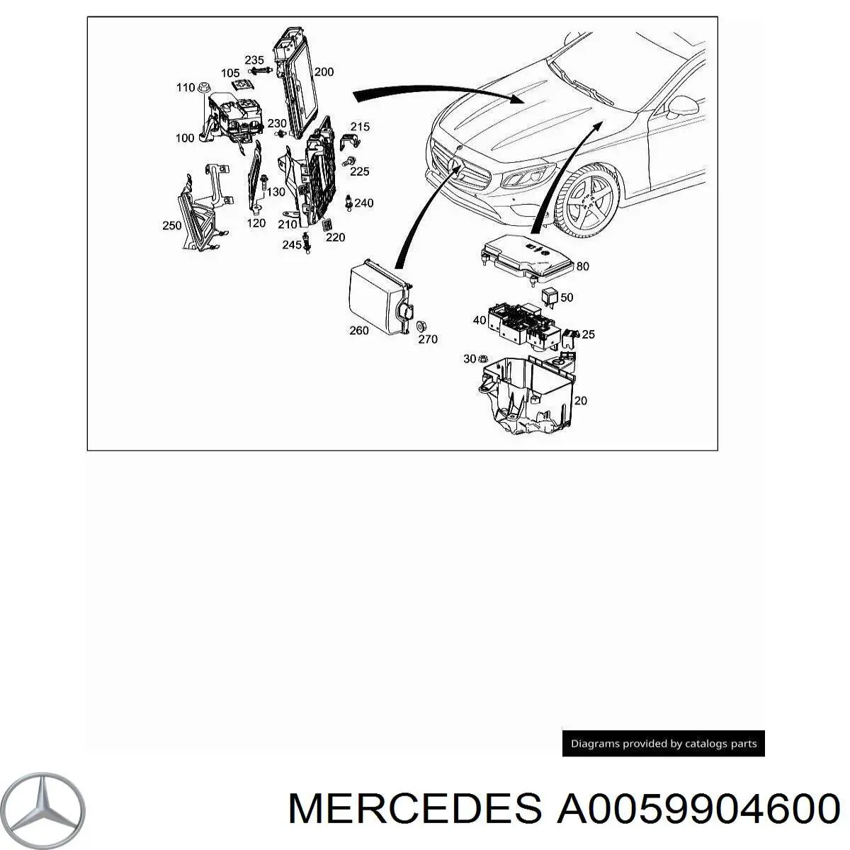 Mercedes A0059904600 precio, desde 2,93 EUR