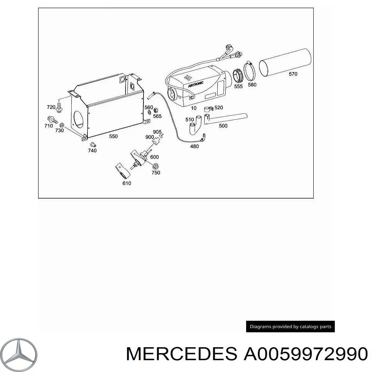 Comprar A0059972990 Mercedes Abrazadera metálica universal