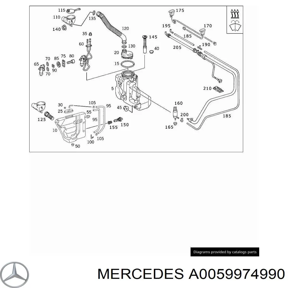  Mercedes A0059974990 precio, desde 7,38 EUR