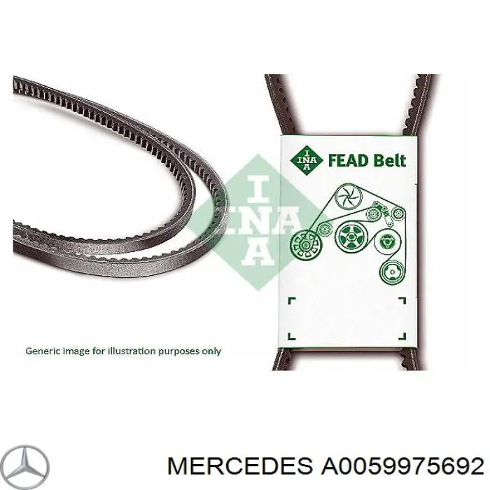 A0059975692 Mercedes correa trapezoidal