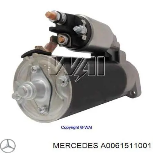 Burro de arranque  Mercedes A0061511001 precio, desde 100,19 EUR