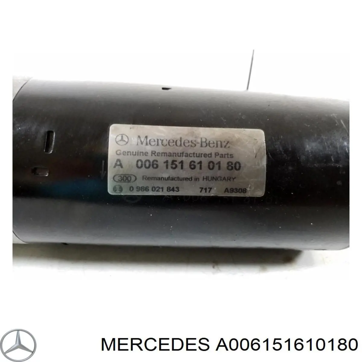 A006151610180 Mercedes motor de arranque