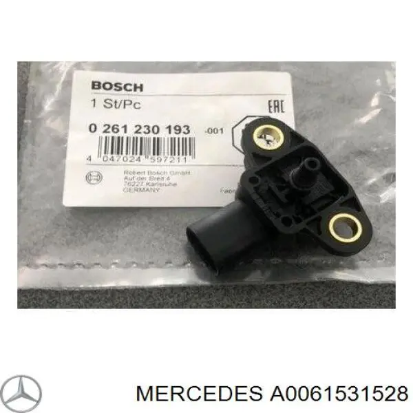 A0061531528 Mercedes sensor de presion de carga (inyeccion de aire turbina)