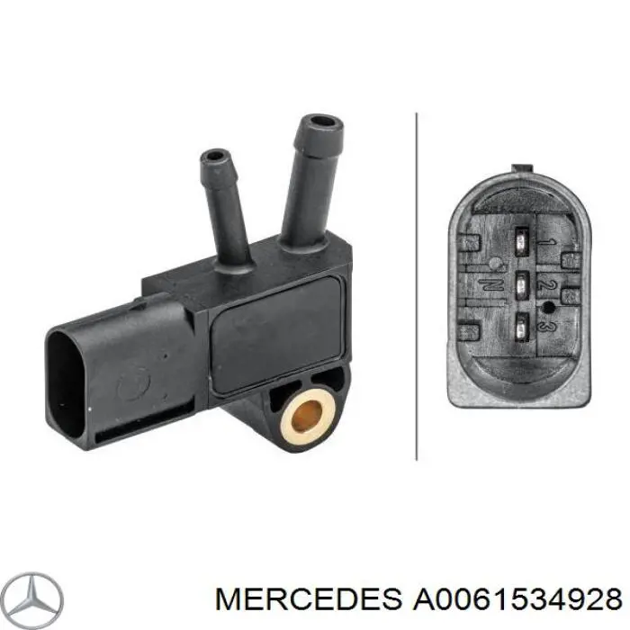 Sensor de presion gases de escape A0061534928 Mercedes