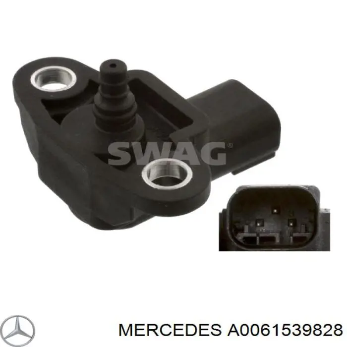 Sensor, presión colector de admisión  Mercedes A0061539828 precio, desde 39,20 EUR