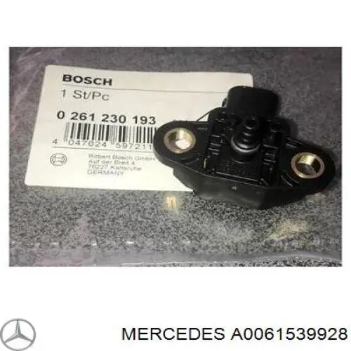 A0061539928 Mercedes sensor de presion de carga (inyeccion de aire turbina)