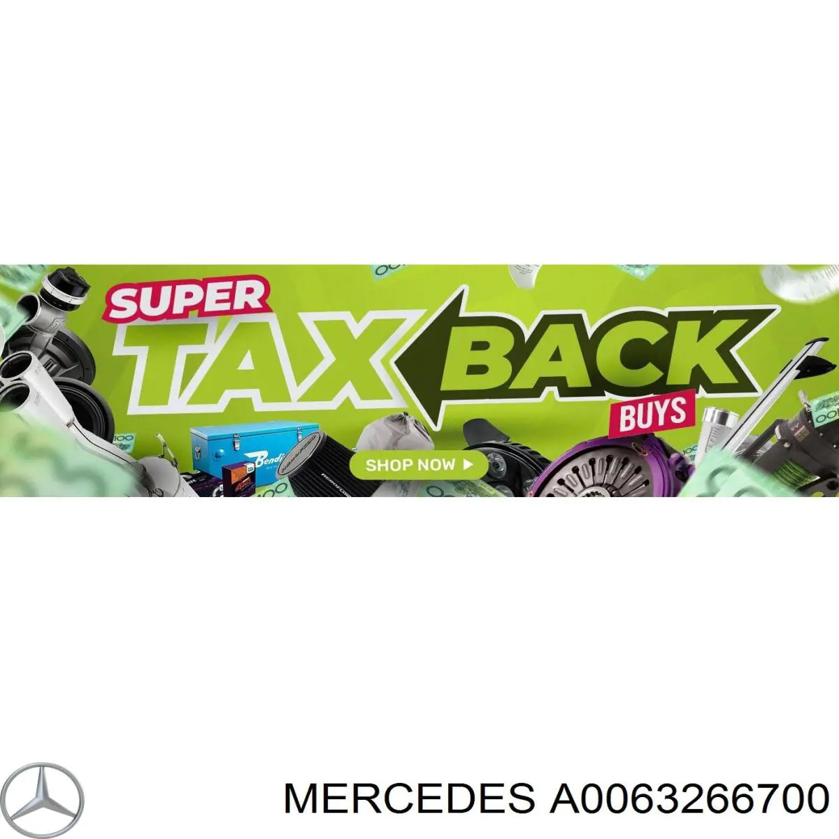 Amortiguador trasero A0063266700 Mercedes