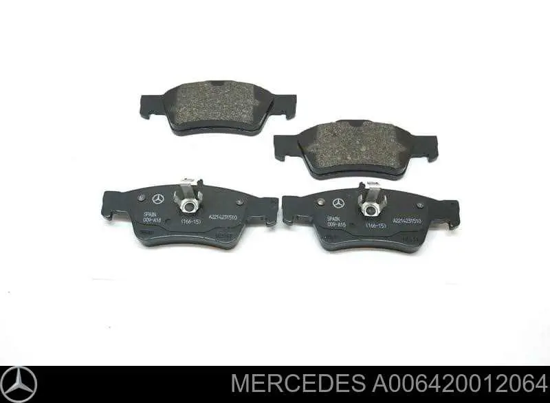 A006420012064 Mercedes pastillas de freno traseras