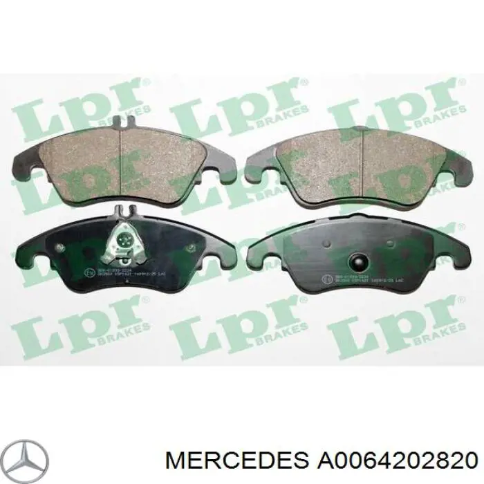 A0064202820 Mercedes pastillas de freno delanteras