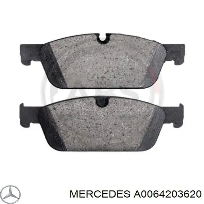 A0064203620 Mercedes pastillas de freno delanteras