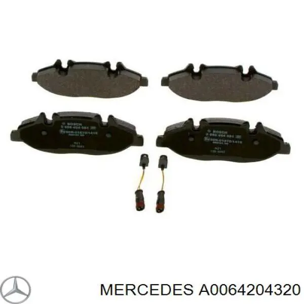 Pastillas freno delanteras Mercedes A0064204320 precio, desde 29,86 EUR