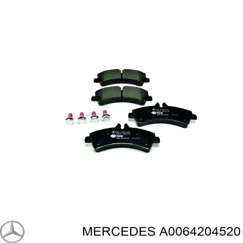 Comprar A0064204520 Mercedes Pastillas de freno traseras
