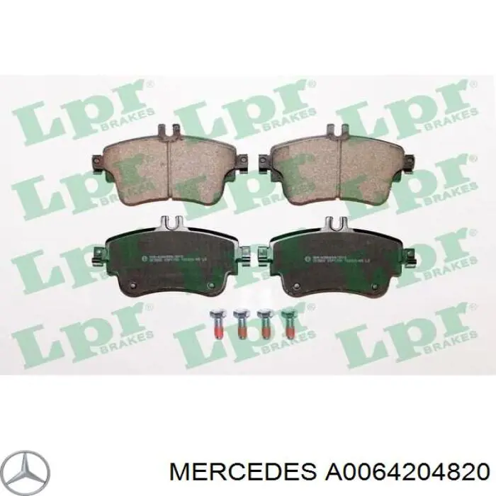 A0064204820 Mercedes pastillas de freno delanteras