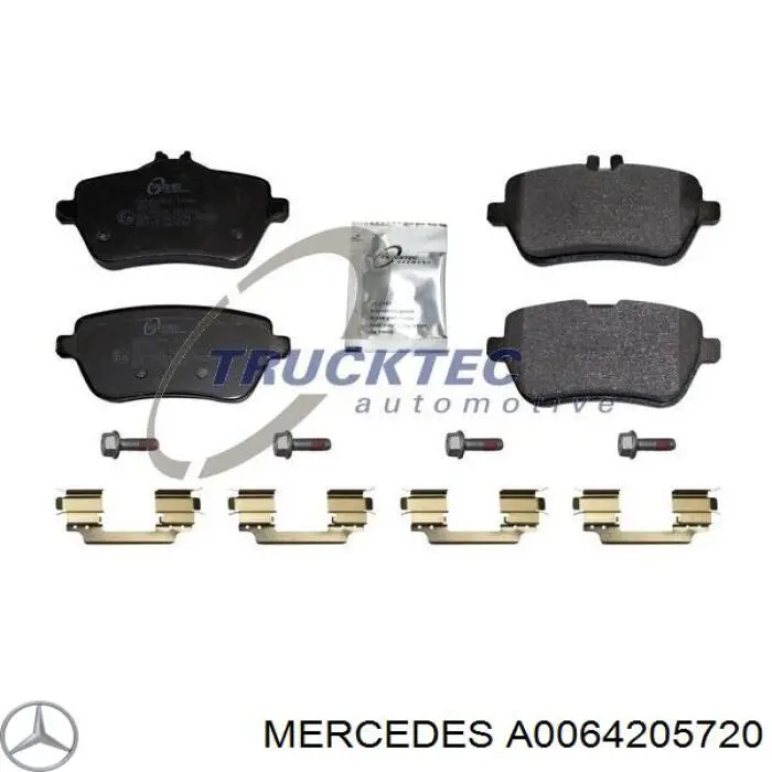 A0064205720 Mercedes pastillas de freno traseras