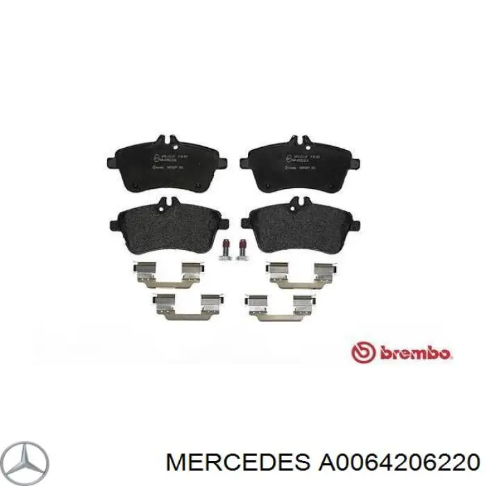 Pastillas freno delanteras Mercedes A0064206220 precio, desde 25,75 EUR