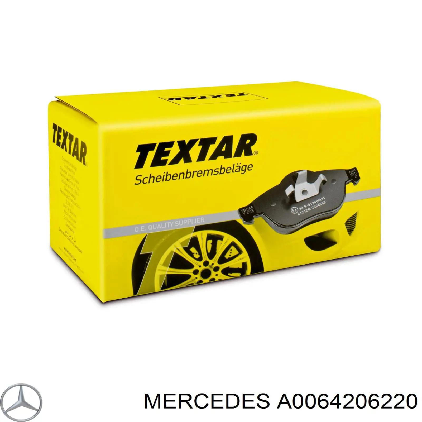 Pastillas de freno delanteras Mercedes A0064206220