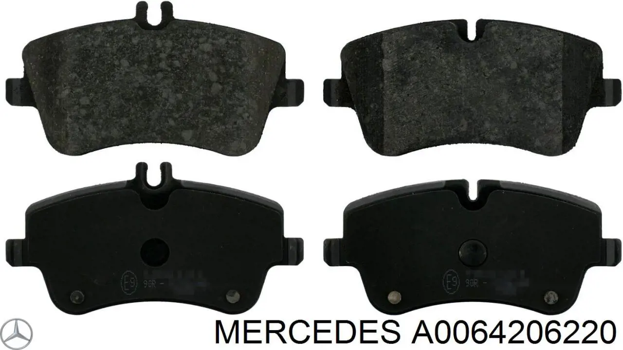 A0064206220 Mercedes pastillas de freno delanteras