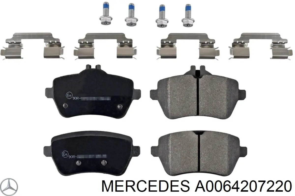 A0064207220 Mercedes pastillas de freno traseras