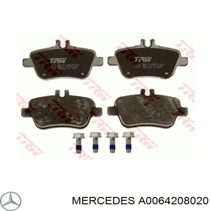 A0064208020 Mercedes pastillas de freno traseras