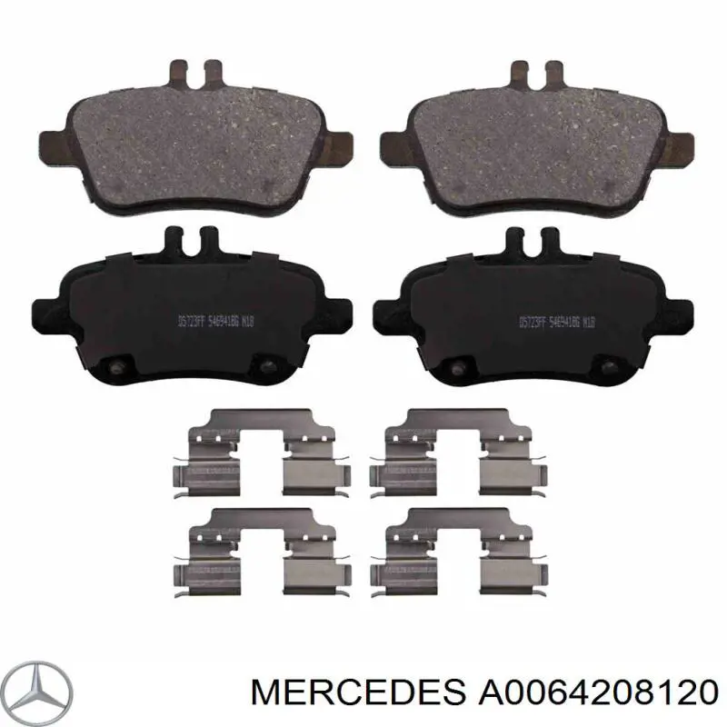 A0064208120 Mercedes pastillas de freno traseras