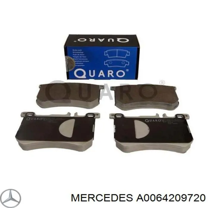 A0064209720 Mercedes pastillas de freno delanteras