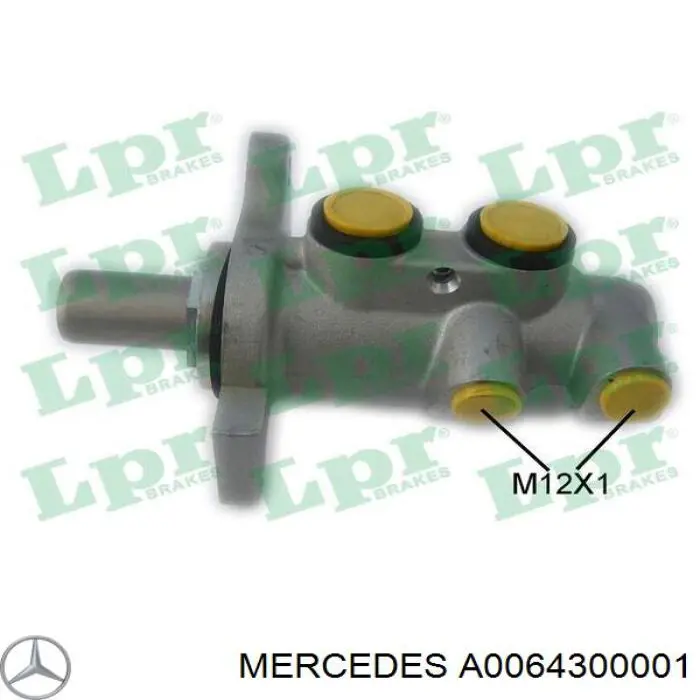 A0064300001 Mercedes Cilindro principal de frenos