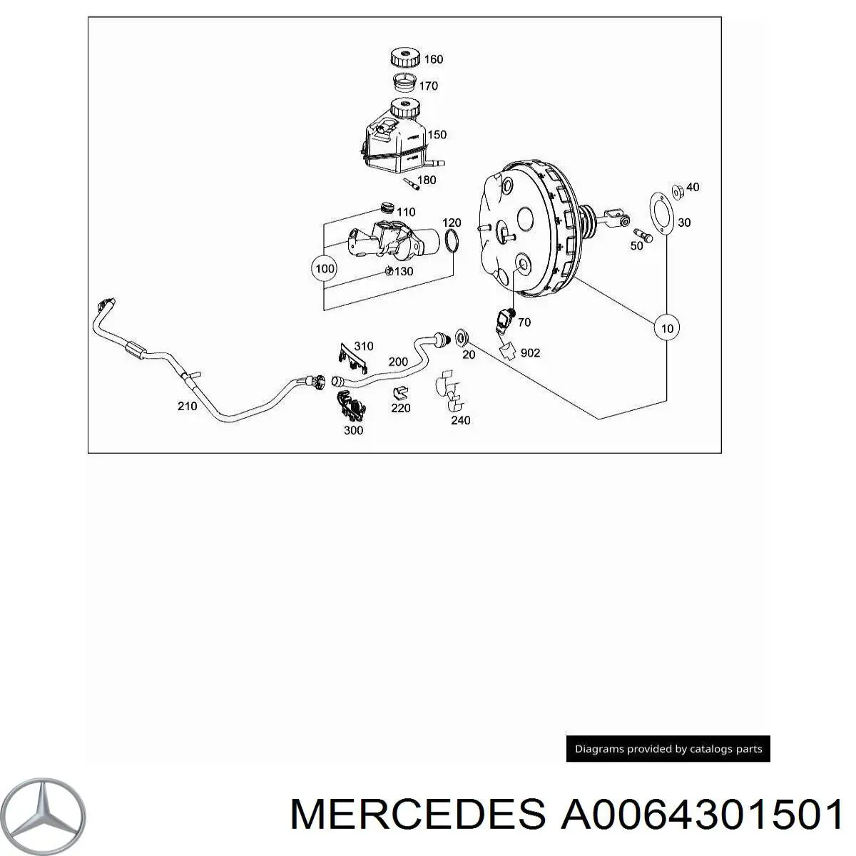 Cilindro maestro de frenos Mercedes A0064301501 precio, desde 76,96 EUR