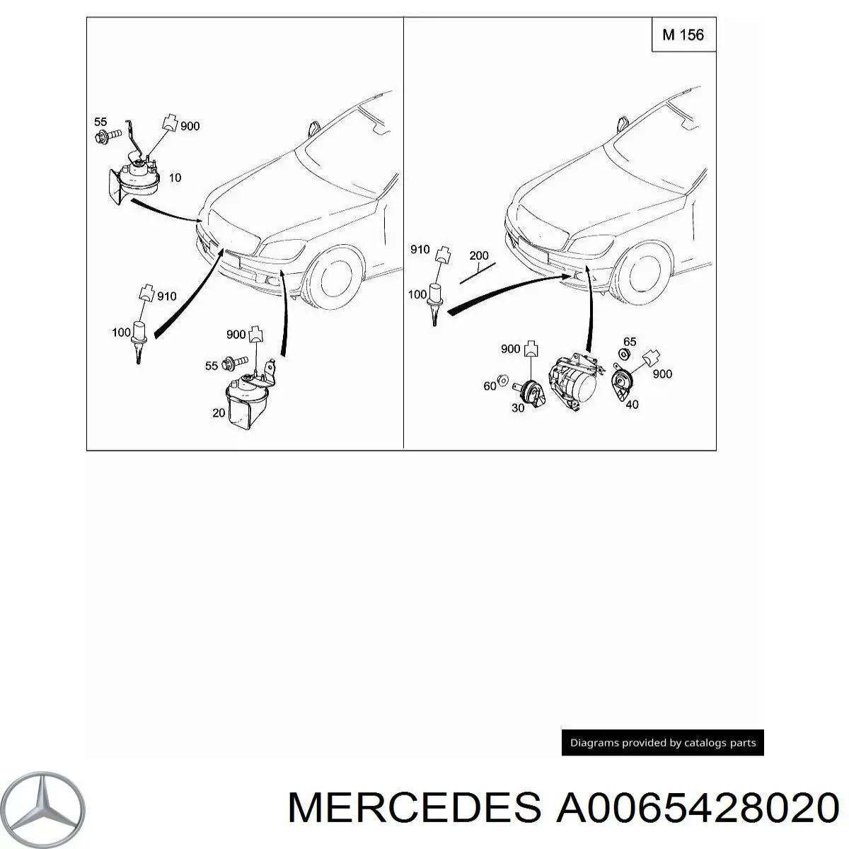 Claxon A0065428020 Mercedes